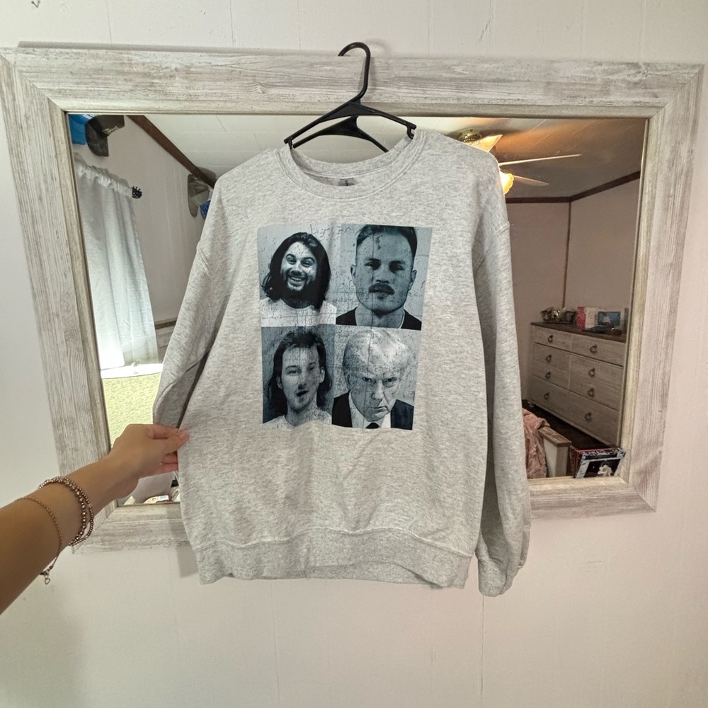 Gray Graphic Sweater